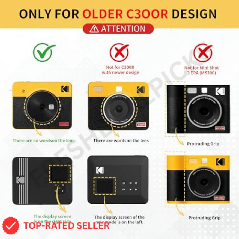 Transparent Camera Case Retro Instant Digital Pro… - image 4